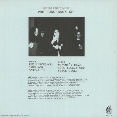 Kurt Vile The Hunchback EP 12" vinyl single (12 inch record / Maxi-single) US Q0R12TH735579