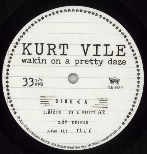 Kurt Vile Wakin On A Pretty Daze - 180 Gram Vinyl 2-LP vinyl record set (Double LP Album) US Q0R2LWA770309