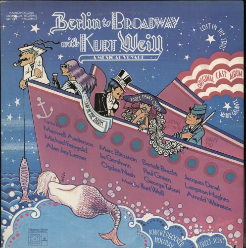 Kurt Weill Berlin To Broadway With Kurt Weill 2-LP vinyl record set (Double LP Album) US KU02LBE776823