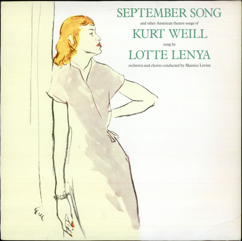 Kurt Weill September Song & Other American Theatre Songs vinyl LP album (LP record) UK KU0LPSE527984