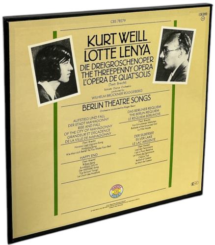 Kurt Weill The Threepenny Opera / The Berlin Theatre Songs Vinyl Box Set UK KU0VXTH857890