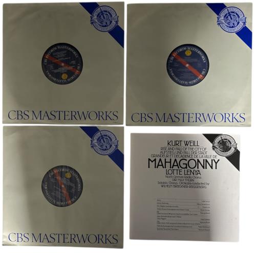 Kurt Weill Weill: Mahagonny Vinyl Box Set Dutch KU0VXWE879749
