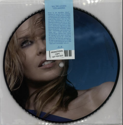 Kylie Minogue All The Lovers - Title Stickered 7" vinyl picture disc (7 inch picture disc single) UK KYL7PAL607608