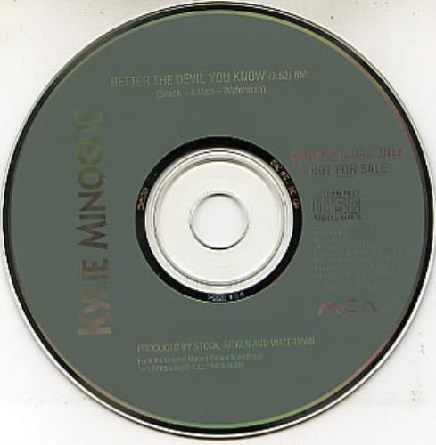 Kylie Minogue Better The Devil You Know CD single (CD5 / 5") US KYLC5BE17447