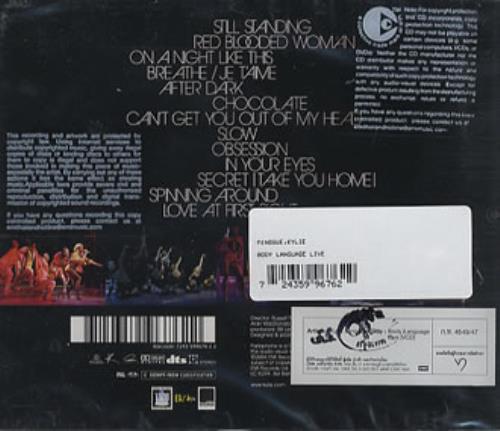 Kylie Minogue Body Language Live Video CD Thailand KYLVDBO354713
