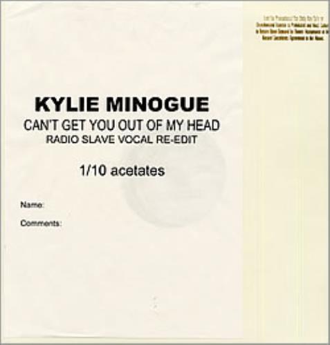 Kylie Minogue Can't Get You Out Of My Head - Radio Slave Vocal Re-Edit 12" vinyl single (12 inch record / Maxi-single) UK KYL12CA237011