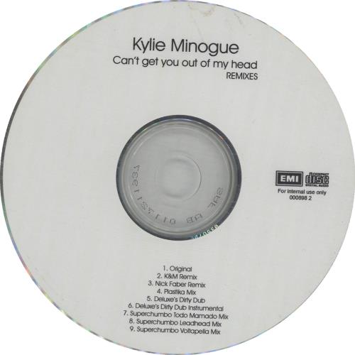 Kylie Minogue Can't Get You Out Of My Head - Remixes - 9-track CD-R acetate UK KYLCRCA663660