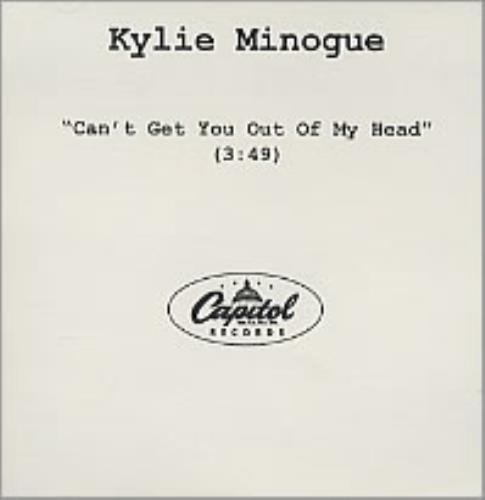 Kylie Minogue Can't Get You Out Of My Head CD-R acetate US KYLCRCA211009