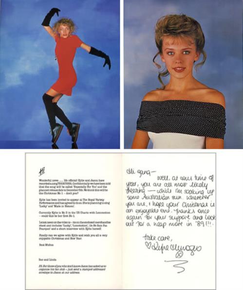 Kylie Minogue Christmas Fanclub Pack memorabilia UK KYLMMCH353320