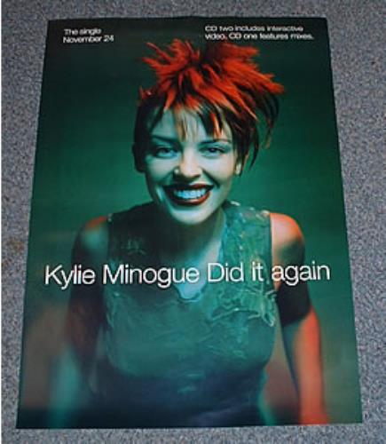 Kylie Minogue Did It Again poster UK KYLPODI273139