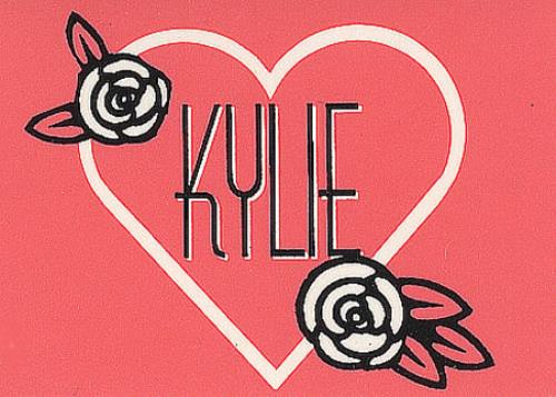 Kylie Minogue Fanclub Sticker handbill UK KYLHBFA361235