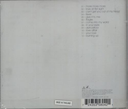 Kylie Minogue Fever + Can't Get You Out Of My Head Promo CD - Sealed 2 CD album set (Double CD) Thailand KYL2CFE663700