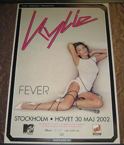 Kylie Minogue Fever - Stockholm poster Swedish KYLPOFE360392