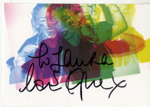 Kylie Minogue Fever Postcard - Autographed memorabilia UK KYLMMFE596093