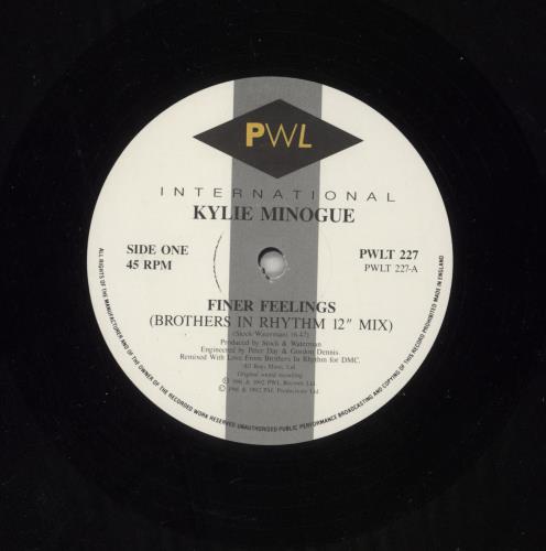 Kylie Minogue Finer Feelings 12" vinyl single (12 inch record / Maxi-single) UK KYL12FI58080