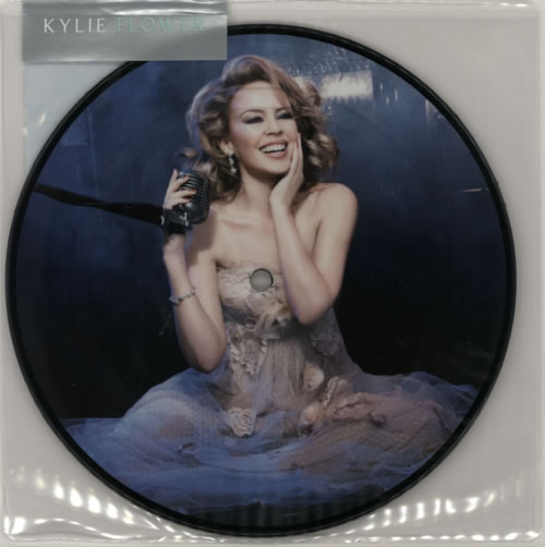 Kylie Minogue Flower - Title Stickered - Sealed 7" vinyl picture disc (7 inch picture disc single) UK KYL7PFL577580