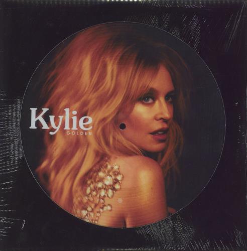 Kylie Minogue Golden - Shrink picture disc LP (vinyl picture disc album) UK KYLPDGO819200