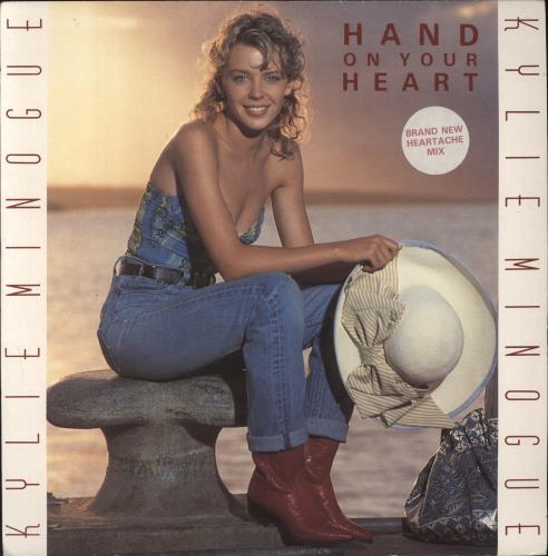 Kylie Minogue Hand On Your Heart - Heartache Mix 12" vinyl single (12 inch record / Maxi-single) UK KYL12HA08869