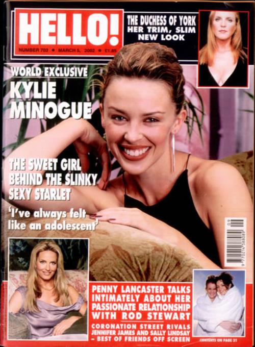 Kylie Minogue Hello! magazine UK KYLMAHE512905