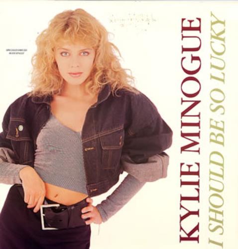 Kylie Minogue I Should Be So Lucky - Gold Promo Stamped 12" vinyl single (12 inch record / Maxi-single) US KYL12IS46969