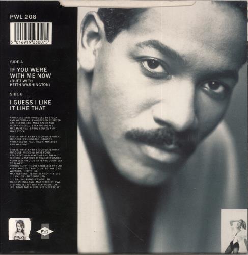 Kylie Minogue If You Were With Me Now 7" vinyl single (7 inch record / 45) UK KYL07IF76287