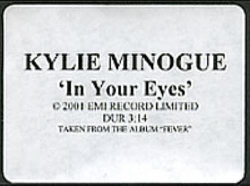 Kylie Minogue In Your Eyes video (VHS or PAL or NTSC) UK KYLVIIN209537