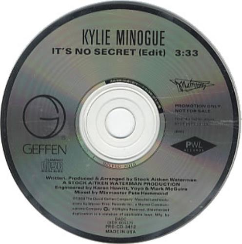 Kylie Minogue It's No Secret CD single (CD5 / 5") US KYLC5IT26970