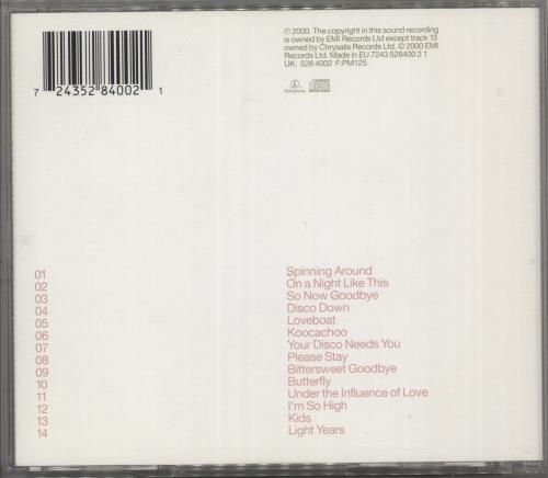 Kylie Minogue Light Years CD album (CDLP) UK KYLCDLI164329