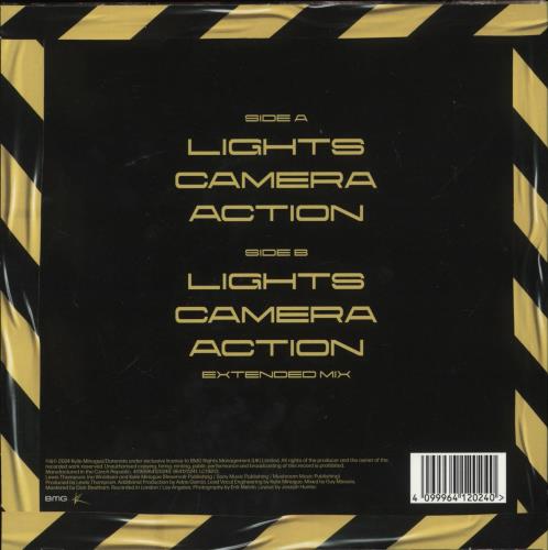 Kylie Minogue Lights Camera Action 7" vinyl single (7 inch record / 45) UK KYL07LI881037
