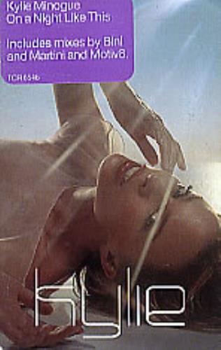 Kylie Minogue On A Night Like This cassette single UK KYLCSON165156