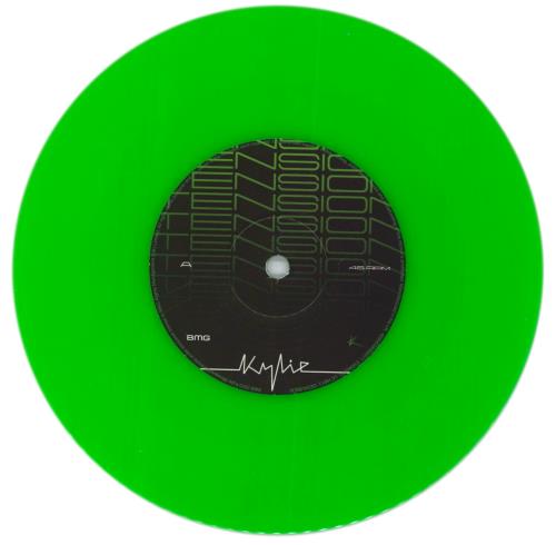 Kylie Minogue Tension - Fluorescent Green Vinyl 7" vinyl single (7 inch record / 45) UK KYL07TE839733