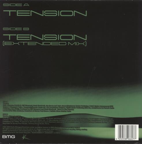 Kylie Minogue Tension - Fluorescent Green Vinyl 7" vinyl single (7 inch record / 45) UK KYL07TE839733