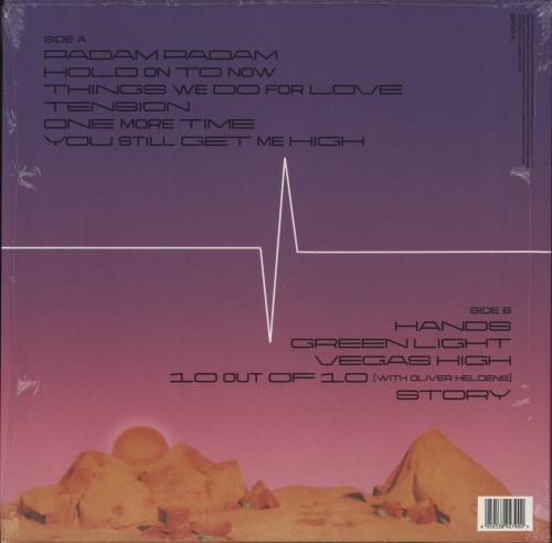 Kylie Minogue Tension - Transparent Orange Vinyl - Autographed Print vinyl LP album (LP record) UK KYLLPTE878894