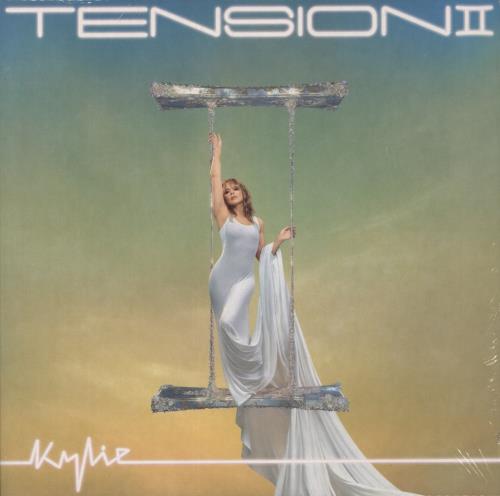 Kylie Minogue Tension II - Turquoise Vinyl + Autographed Print vinyl LP album (LP record) UK KYLLPTE879067
