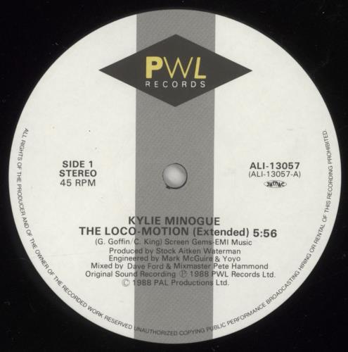 Kylie Minogue The Loco-Motion 12" vinyl single (12 inch record / Maxi-single) Japanese KYL12TH167048
