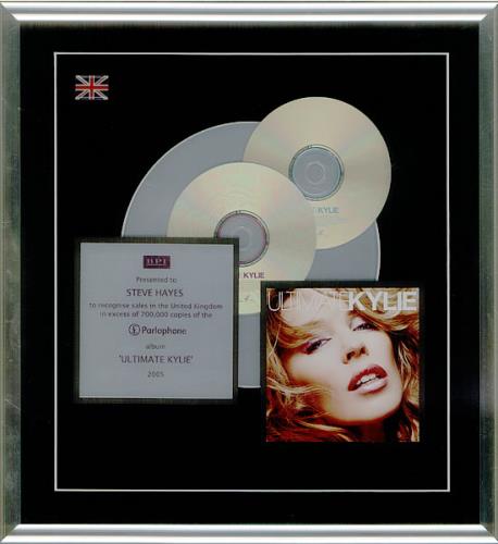 Kylie Minogue Ultimate Kylie award disc UK KYLAWUL534613