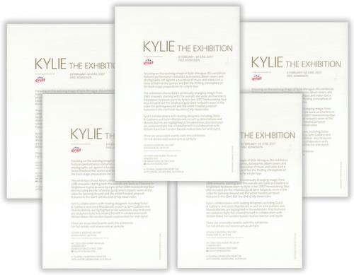 Kylie Minogue V&A - The Exhibition handbill UK KYLHBVA427082