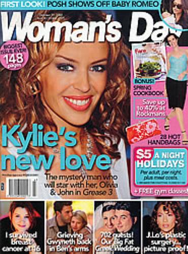 Kylie Minogue Woman's Day magazine Australian KYLMAWO228338
