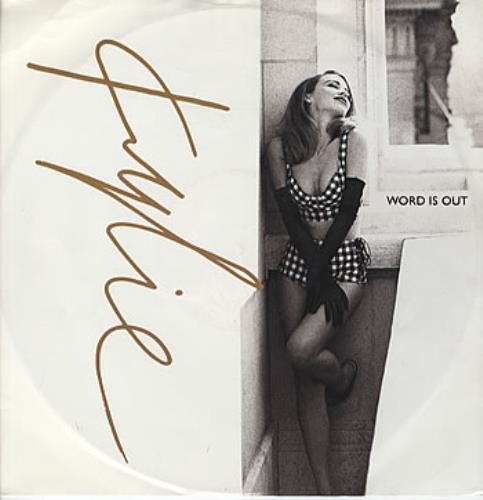 Kylie Minogue Word Is Out - P/s 12" vinyl single (12 inch record / Maxi-single) Australian KYL12WO02341