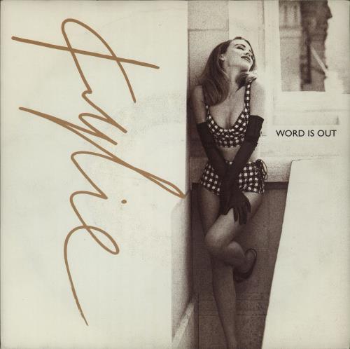 Kylie Minogue Word Is Out 7" vinyl single (7 inch record / 45) Spanish KYL07WO00329