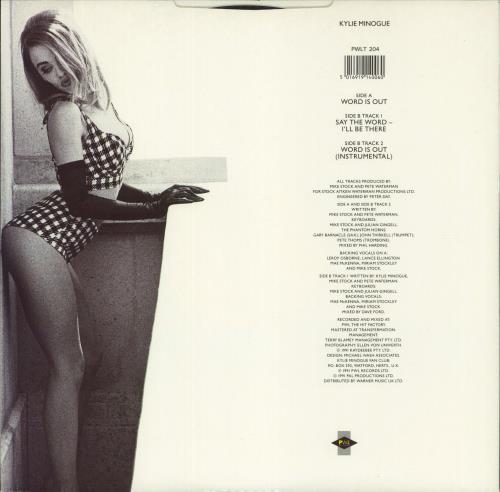 Kylie Minogue Word Is Out 12" vinyl single (12 inch record / Maxi-single) UK KYL12WO36980