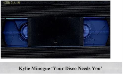 Kylie Minogue Your Disco Needs You video (VHS or PAL or NTSC) UK KYLVIYO185102