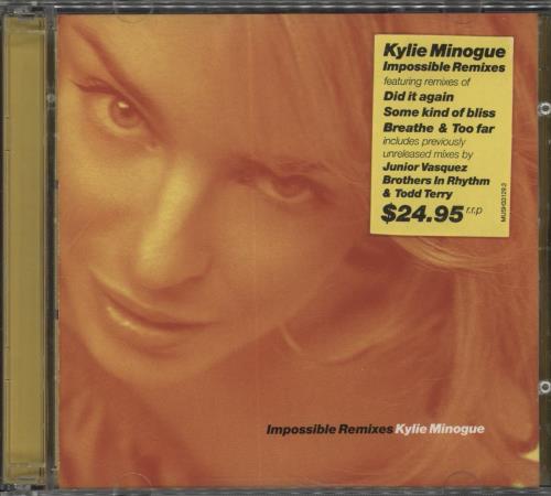Kylie Minogue Impossible Remixes Australian 2 CD album set (Double CD