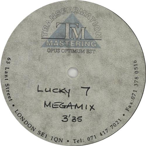 Kylie Minogue Lucky 7 Megamix acetate UK KYLATLU663092