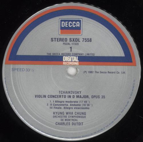 Kyung-Wha Chung Tchaikovsky & Mendelssohn Violin Concertos - 1st - EX vinyl LP album (LP record) UK KY0LPTC803701