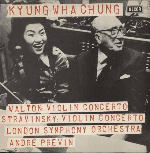 Kyung-Wha Chung Walton: Violin Concerto / Stravinsky: Violin Concerto vinyl LP album (LP record) Dutch KY0LPWA875181
