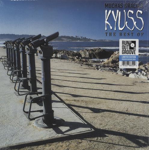 Kyuss Muchas Gracias - The Best Of - Blue Vinyl 2-LP vinyl record set (Double LP Album) UK KYU2LMU864728
