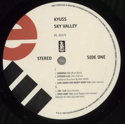 Kyuss Sky Valley vinyl LP album (LP record) US KYULPSK878223