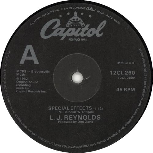 L. J. Reynolds Special Effects 12" vinyl single (12 inch record / Maxi-single) UK L7A12SP705415