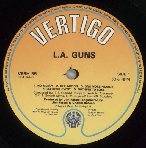 L.A. Guns L.A. Guns vinyl LP album (LP record) UK LAGLPLA553564